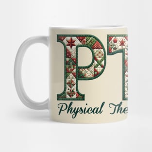 Physical Therapy PT Country Christmas Quilt Pattern PT Mug